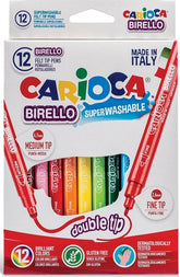 ✅ ROTULADOR CARIOCA 12/COL BIRELLO DOBLE PUNTA